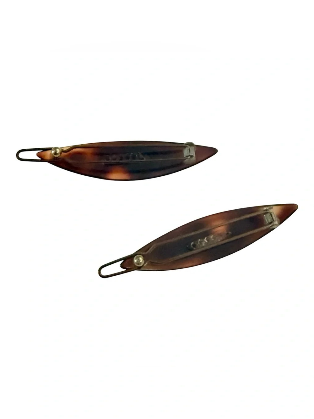 1960’s‎ Tortoiseshell French Hair Clips with Wire Back, Handmade in France